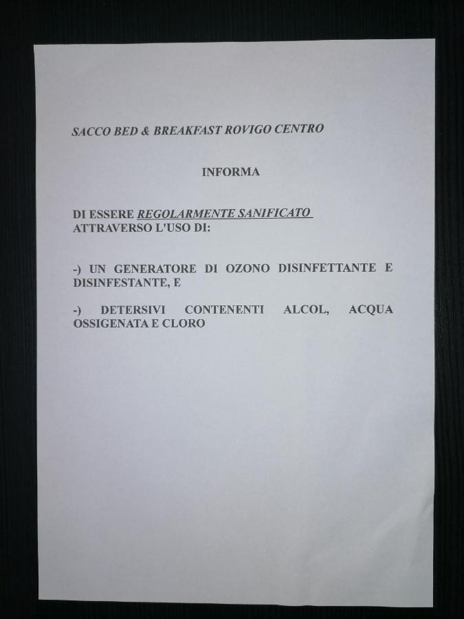 Sacco Bed&Breakfast Rovigo Eksteriør bilde